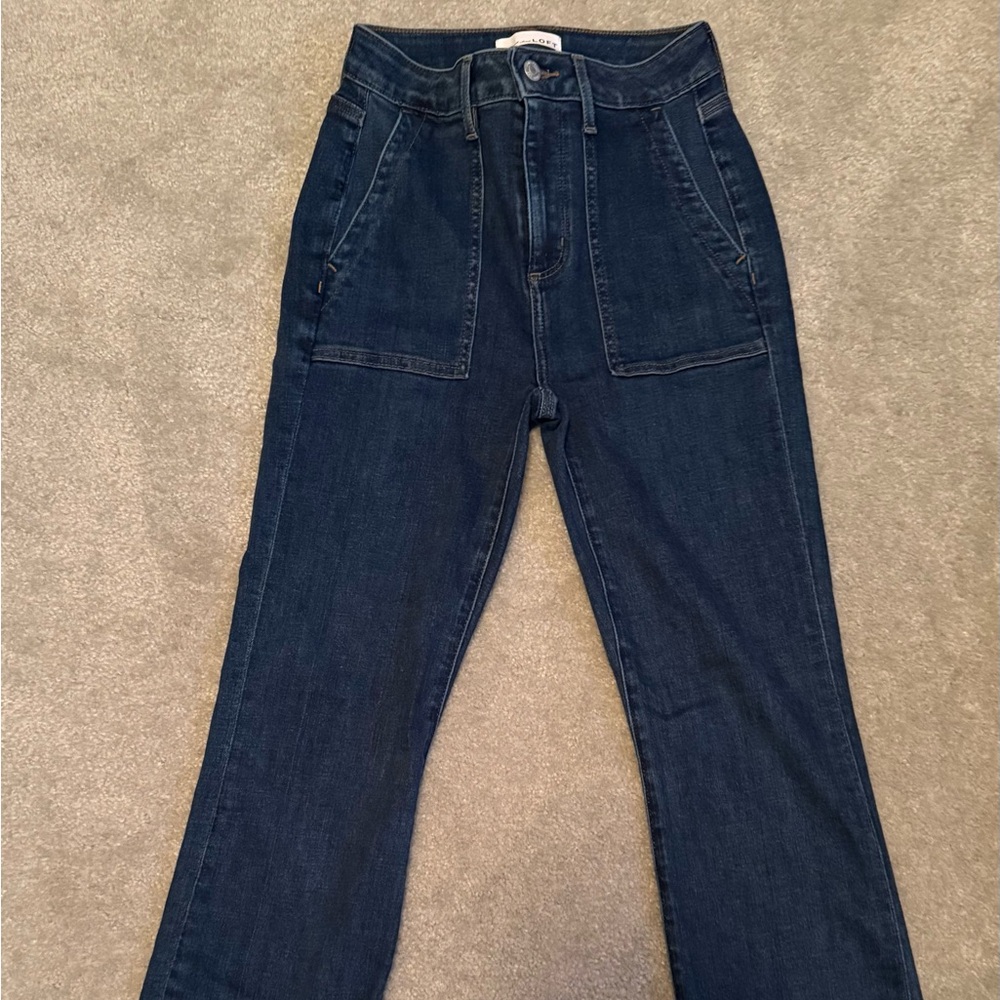 LOFT curvy kick drop jeans